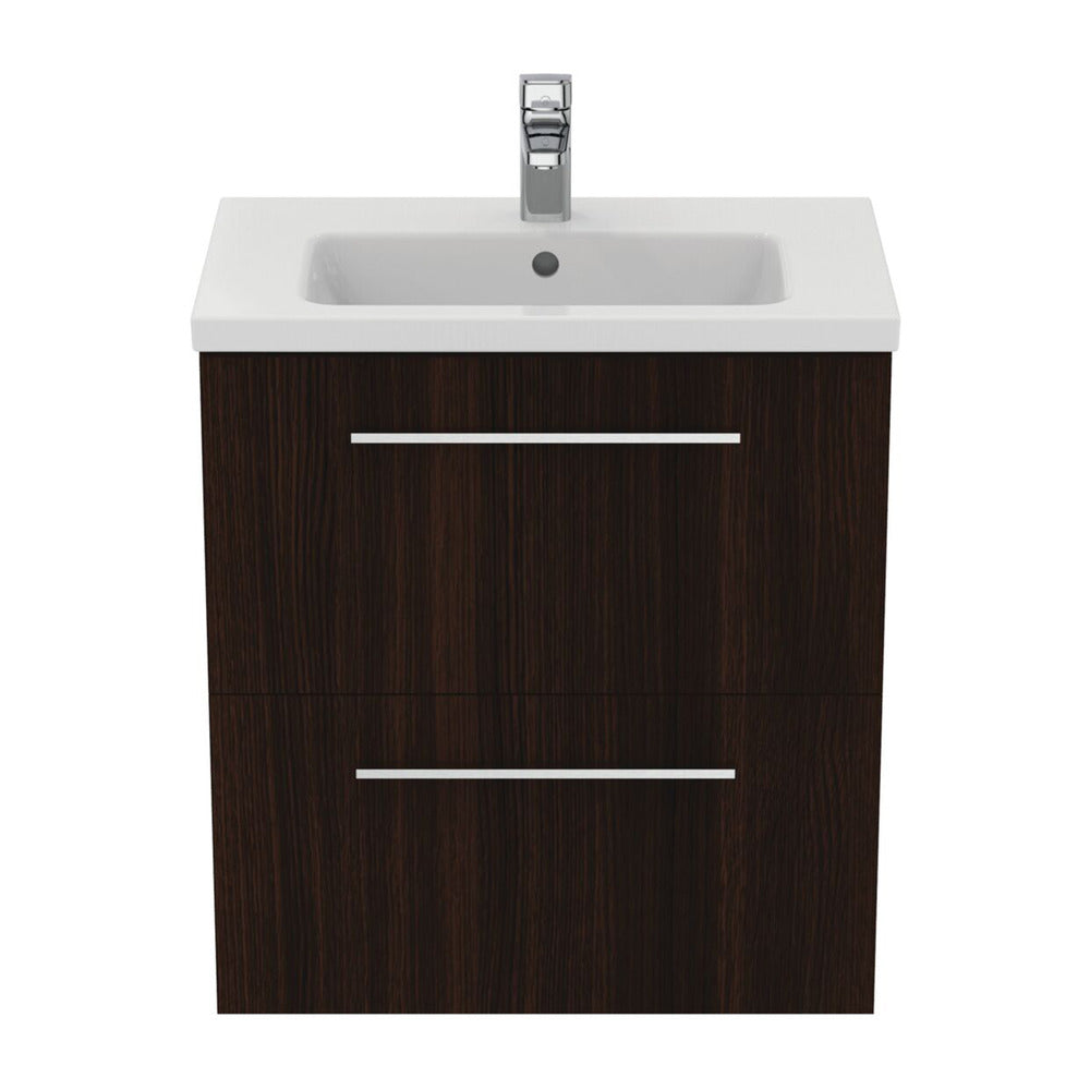 Окачен шкаф Ideal Standard i.life S 2 чекмеджета дъб кафяв 60 см