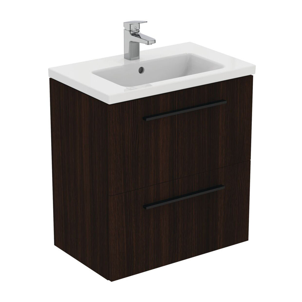 Окачен шкаф Ideal Standard i.life S 2 чекмеджета дъб кафяв 60 см