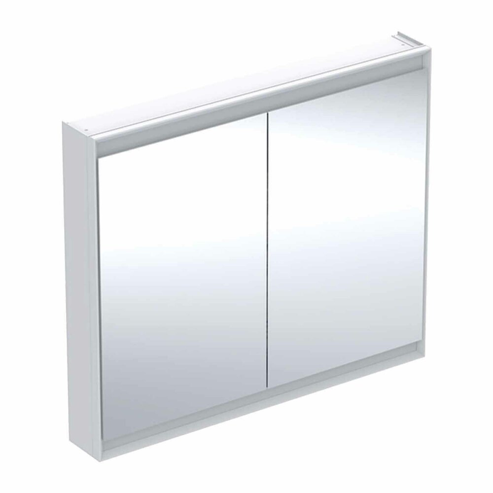 Шкаф с огледало Geberit One ComfortLight 105 см бял