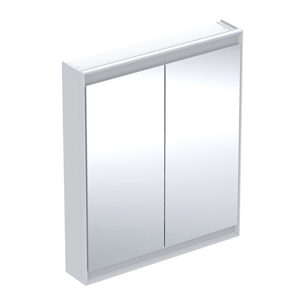 Тоалетен шкаф с огледало Geberit One ComfortLight 75 см бял