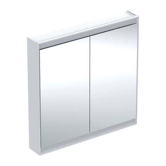 Гардероб с огледало Geberit One ComfortLight 90 см бял