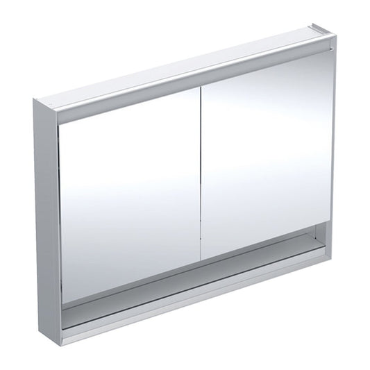 Долап с огледало и ниша Geberit One ComfortLight 120 см алуминий еloxat