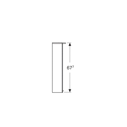 Geberit Option Basic Wall-Mounted Mirror Cabinet Matte White 60 cm