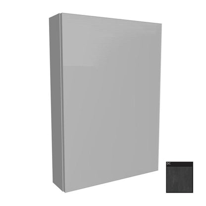 KolpaSan Naomi Wall-Mounted Mirror Cabinet Dark Grey 1 Door 50 cm