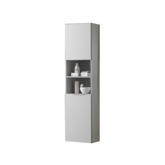 KolpaSan Lana High Wall Cabinet Grey 156x40 cm Melamine