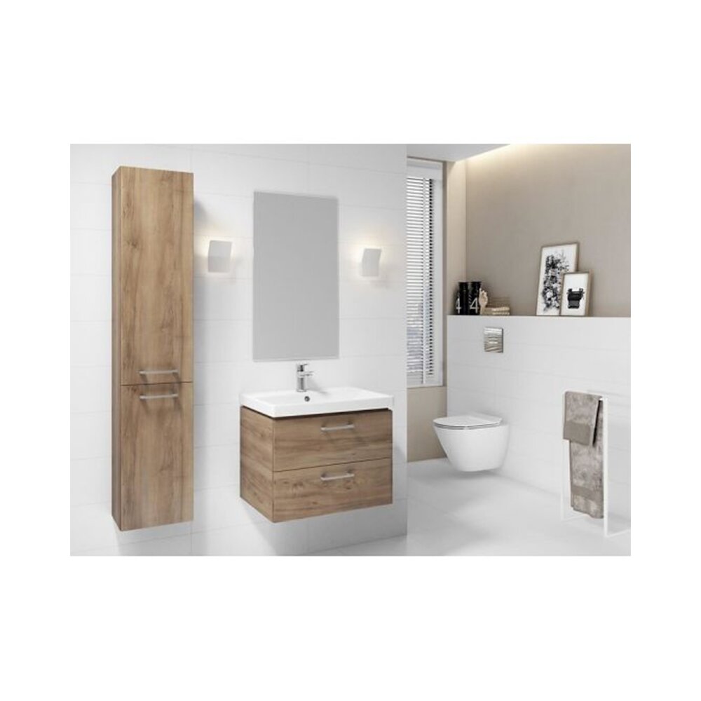 Висок висящ шкаф Cersanit Lara орех 150x30 см