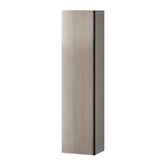Висок окачен шкаф Cersanit Virgo сив дъб 160x40 см черен дръжка