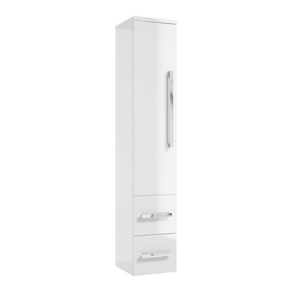Defra Granada White Wall-Mounted Cabinet with 1 Door and 2 Drawers 30 cm