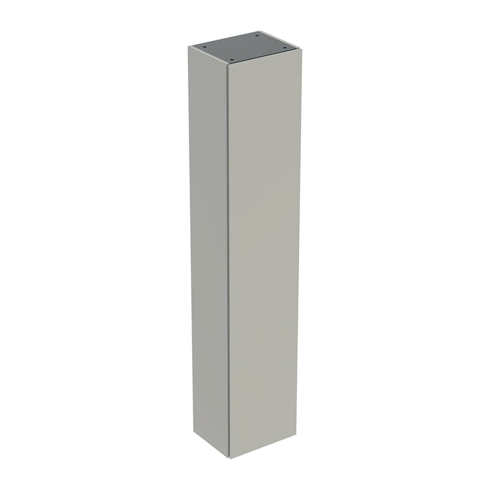 Geberit One Wall-Mounted High Cabinet in Matte Greige with 1 Door 36 cm