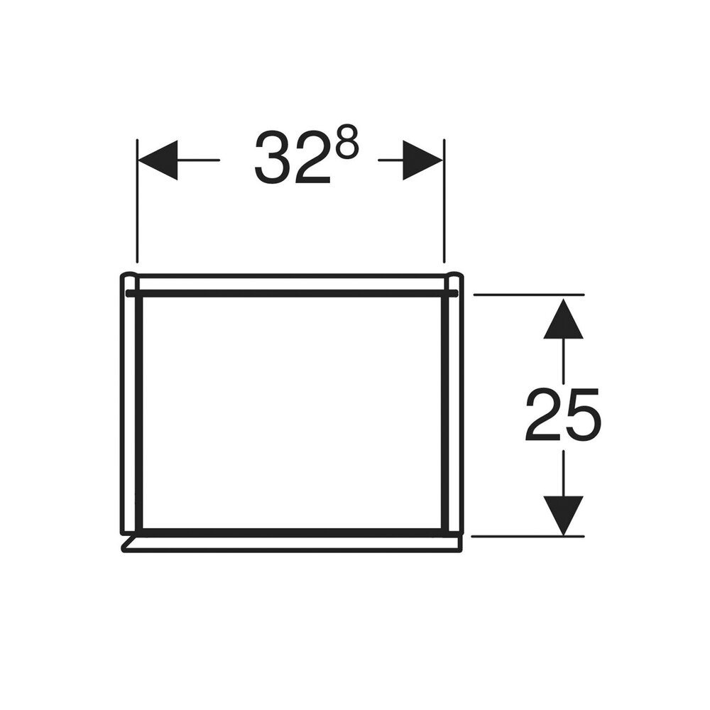 Geberit One Wall-Mounted High Cabinet in Matte Greige with 1 Door 36 cm