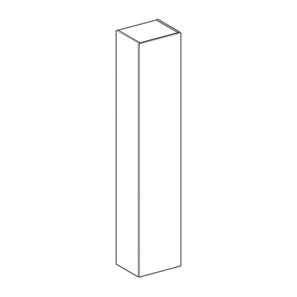 Geberit One Wall-Mounted High Cabinet in Matte Greige with 1 Door 36 cm