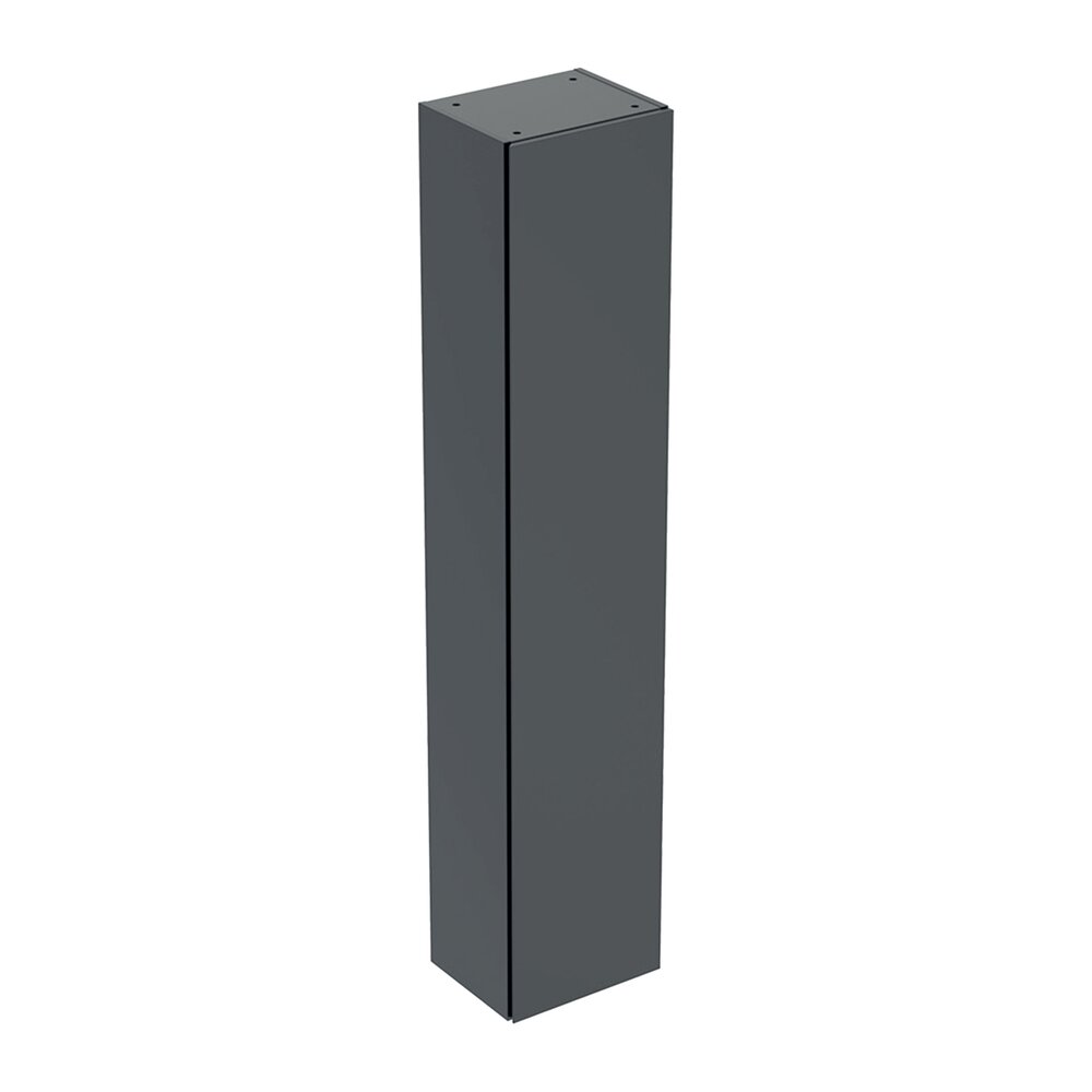 Geberit One Wall-Mounted High Cabinet Matte Black with 1 Door 36 cm