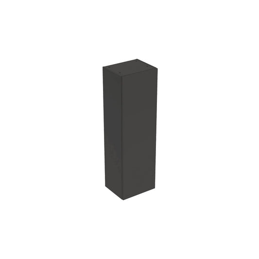 Geberit Smyle Square High Wall Cabinet Dark Grey Lava 1 Door 36 cm