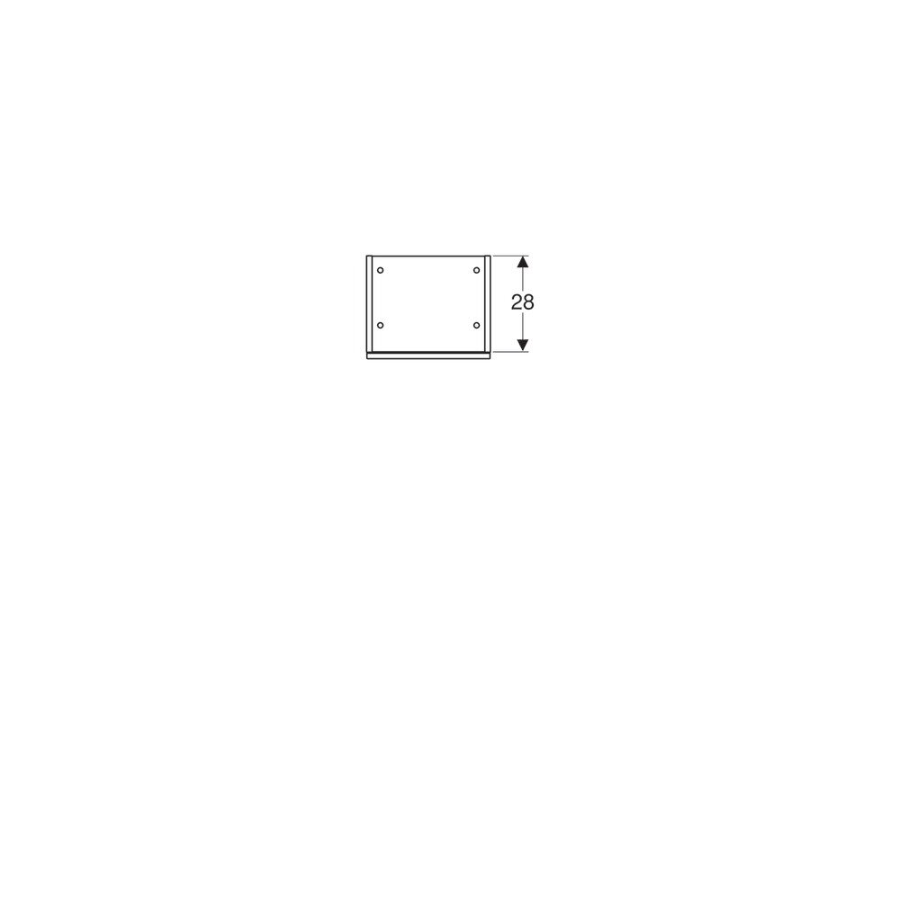 Geberit Smyle Square High Wall Cabinet Walnut 1 Door 36 cm