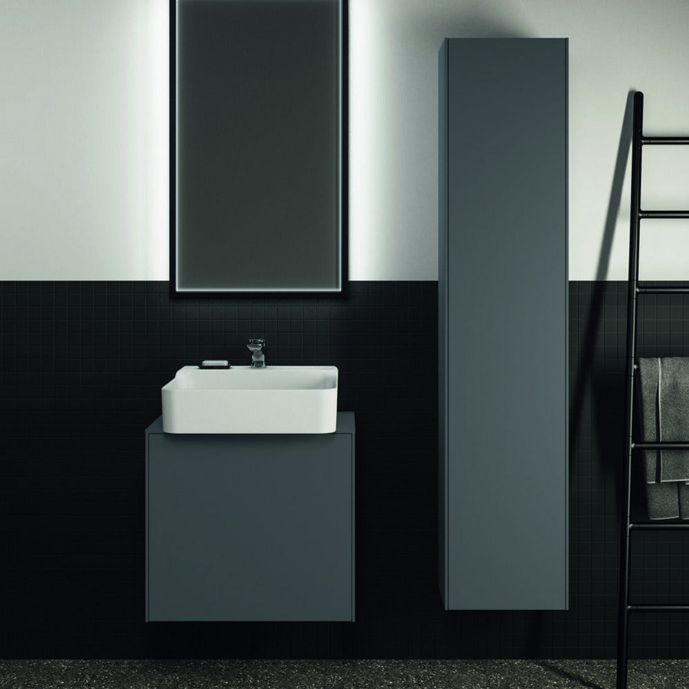 Висок стенен шкаф Ideal Standard Atelier Conca антрацит мат 1 врата 37 см