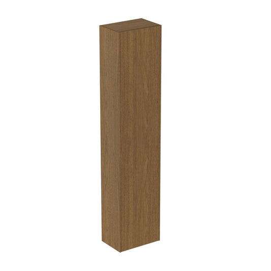 Висок стенен шкаф Ideal Standard Atelier Conca, тъмен орех, 1 врата, 37 см