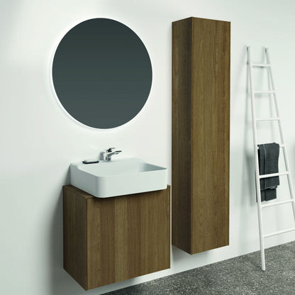 Висок стенен шкаф Ideal Standard Atelier Conca, тъмен орех, 1 врата, 37 см