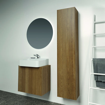 Висок стенен шкаф Ideal Standard Atelier Conca, тъмен орех, 1 врата, 37 см