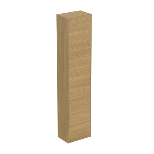 Висок стенен шкаф Ideal Standard Atelier Conca, фин. дъб светъл, 1 врата, 37 см