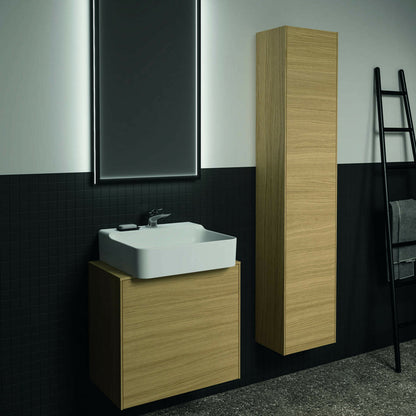 Висок стенен шкаф Ideal Standard Atelier Conca, фин. дъб светъл, 1 врата, 37 см