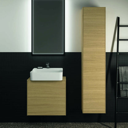 Висок стенен шкаф Ideal Standard Atelier Conca, фин. дъб светъл, 1 врата, 37 см