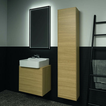Висок стенен шкаф Ideal Standard Atelier Conca, фин. дъб светъл, 1 врата, 37 см