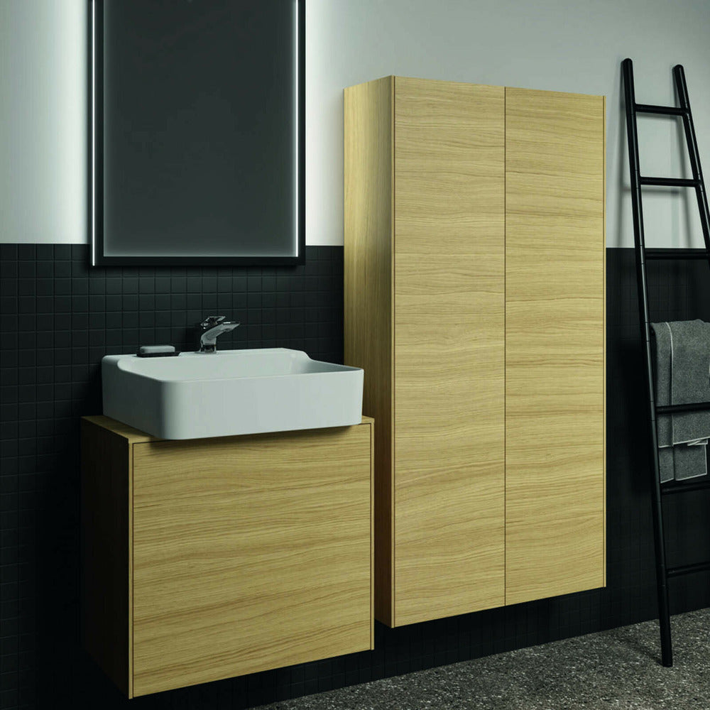 Висок окачен шкаф Ideal Standard Atelier Conca, завършек бук, 72 см, 2 врати