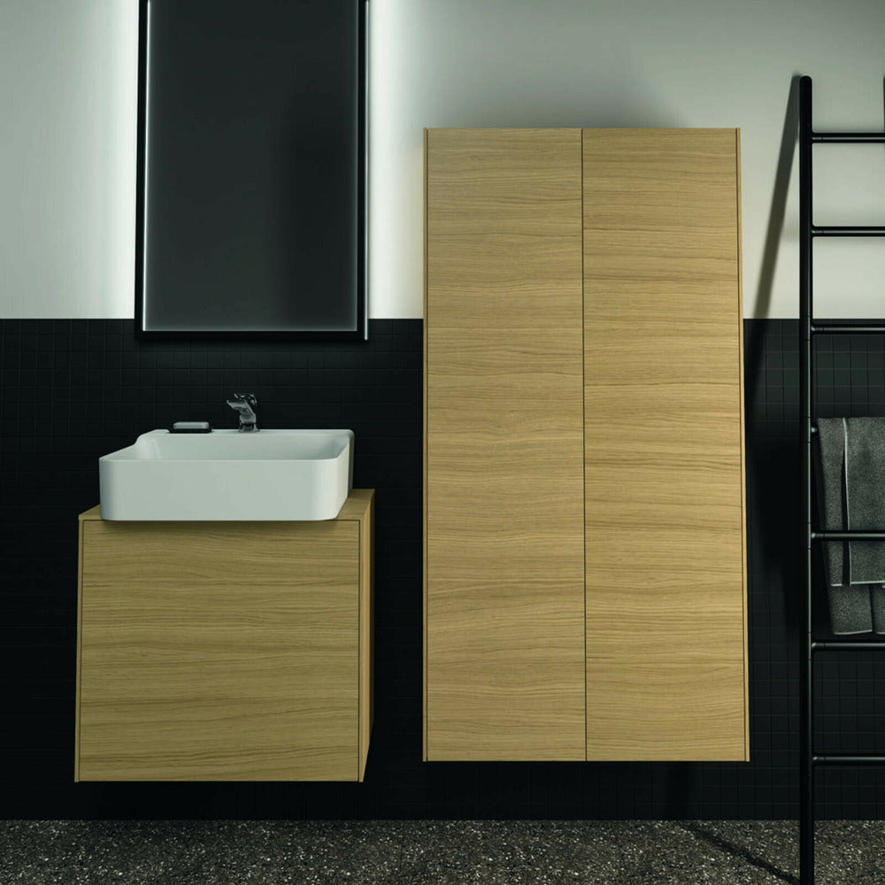 Висок окачен шкаф Ideal Standard Atelier Conca, завършек бук, 72 см, 2 врати