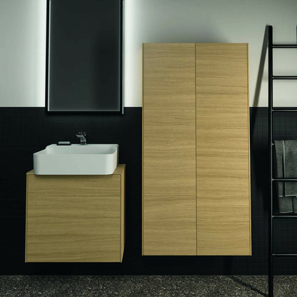 Висок окачен шкаф Ideal Standard Atelier Conca, завършек бук, 72 см, 2 врати