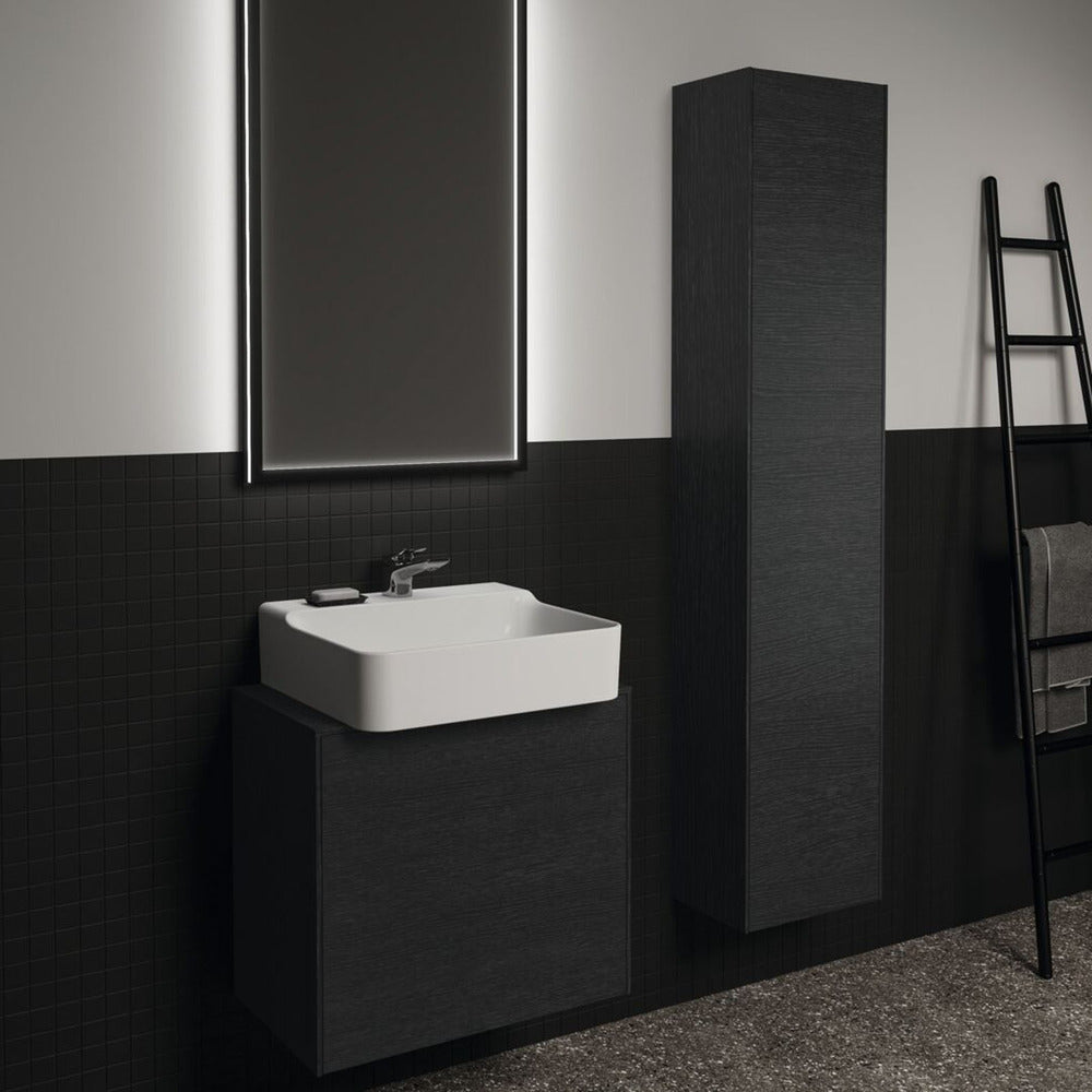 Висок стенен шкаф Ideal Standard Atelier Conca, финал - тъмен дъб, 1 врата, 37 см