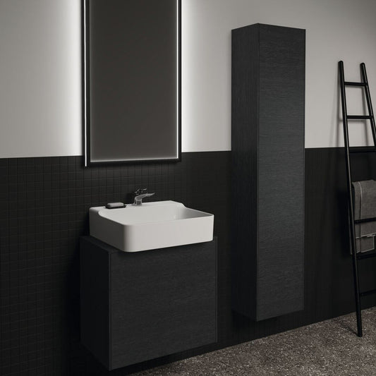 Висок стенен шкаф Ideal Standard Atelier Conca, финал - тъмен дъб, 1 врата, 37 см