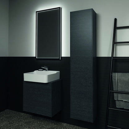 Висок стенен шкаф Ideal Standard Atelier Conca, финал - тъмен дъб, 1 врата, 37 см