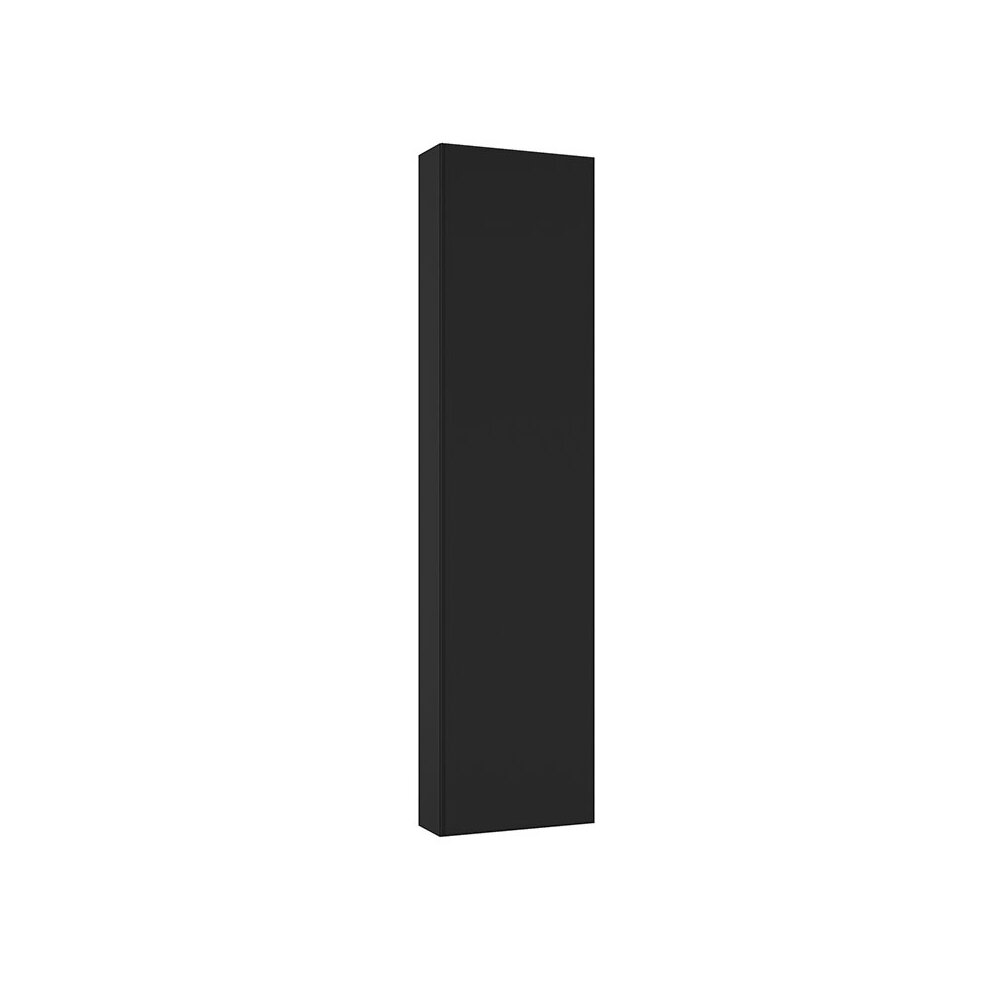 Tall wall-mounted cabinet black matte Defra MO-RE 170x42 cm