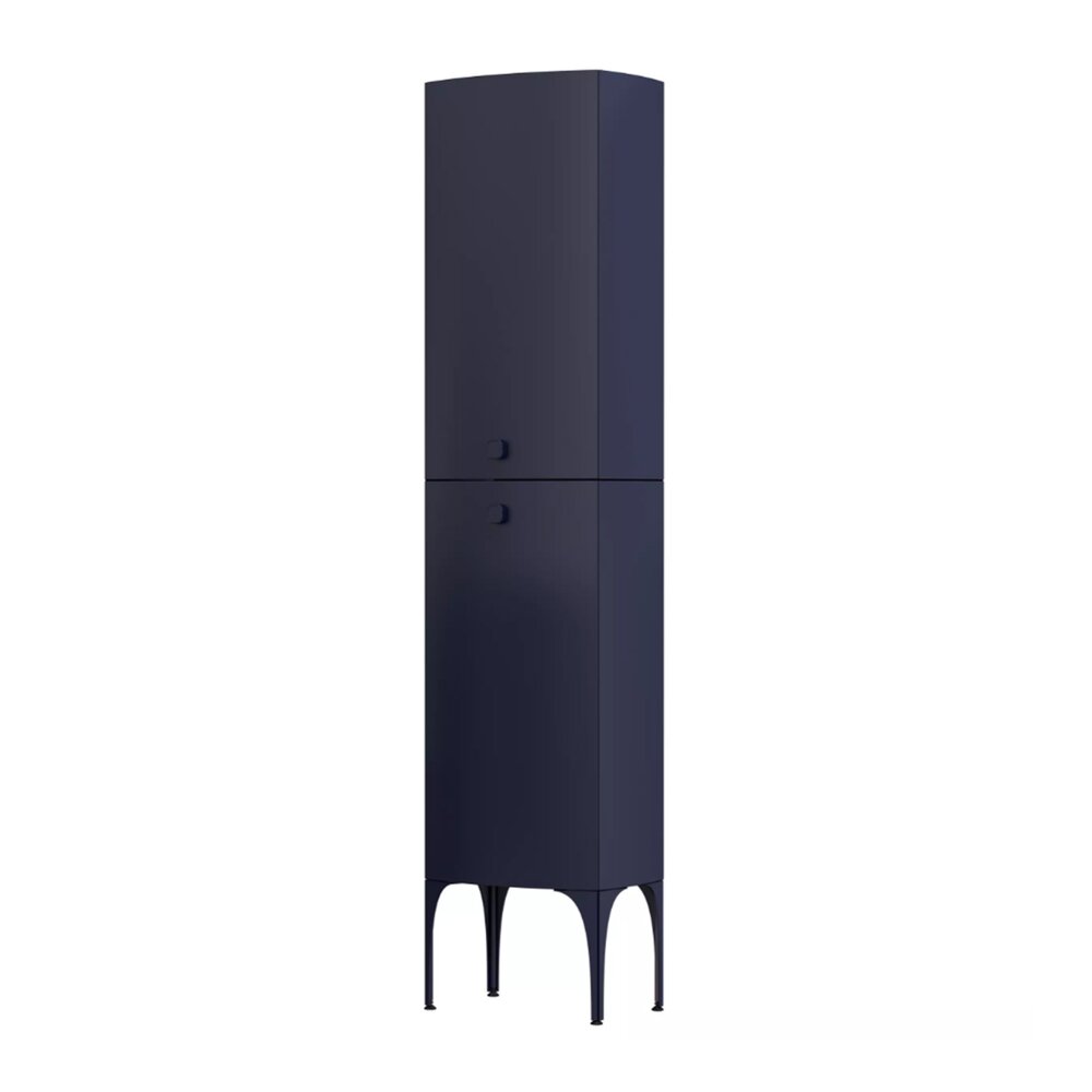 High Wall Cabinet Oristo Louis Navy Blue 2 Doors 47 cm