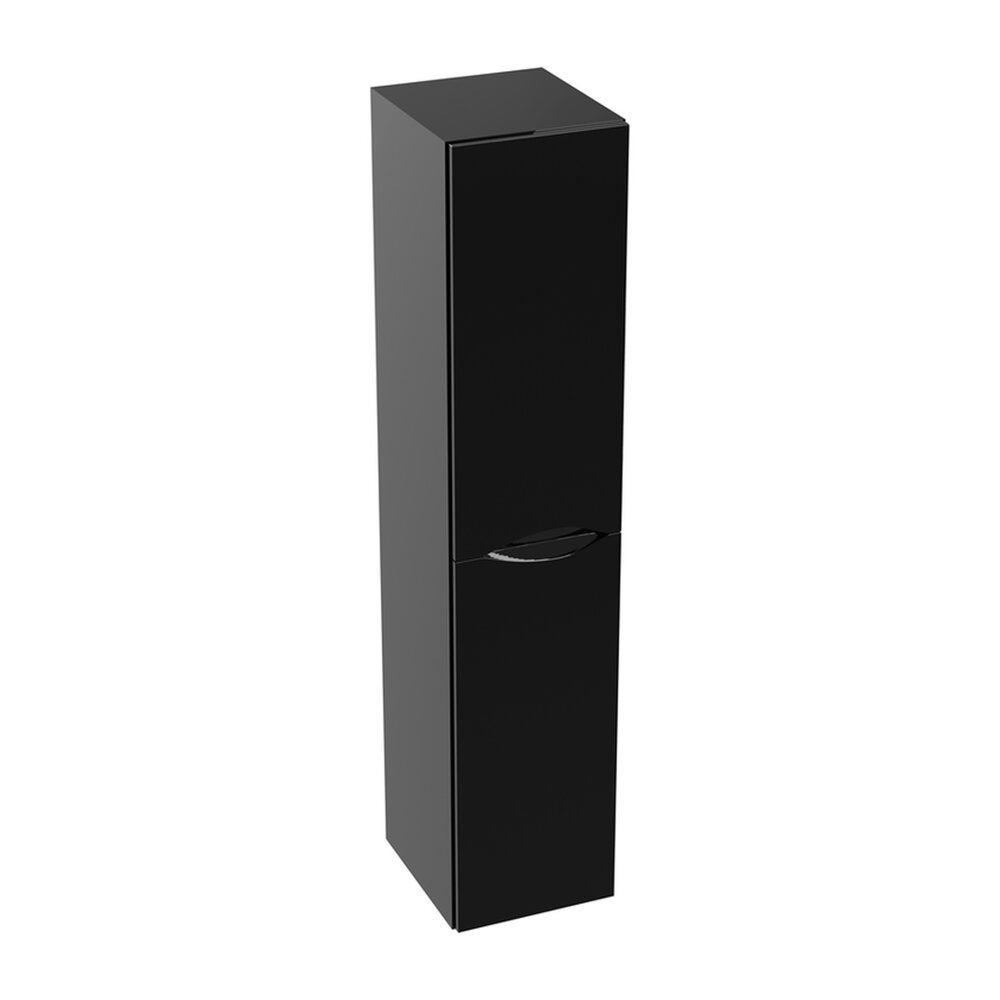 Висок окачен шкаф Rune Asger с 2 врати 30 cm черен гланц