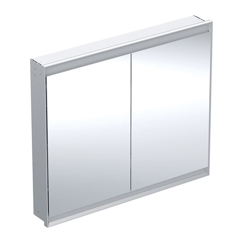 Интегриран шкаф с огледало Geberit One ComfortLight 105 см алуминий елоксиран
