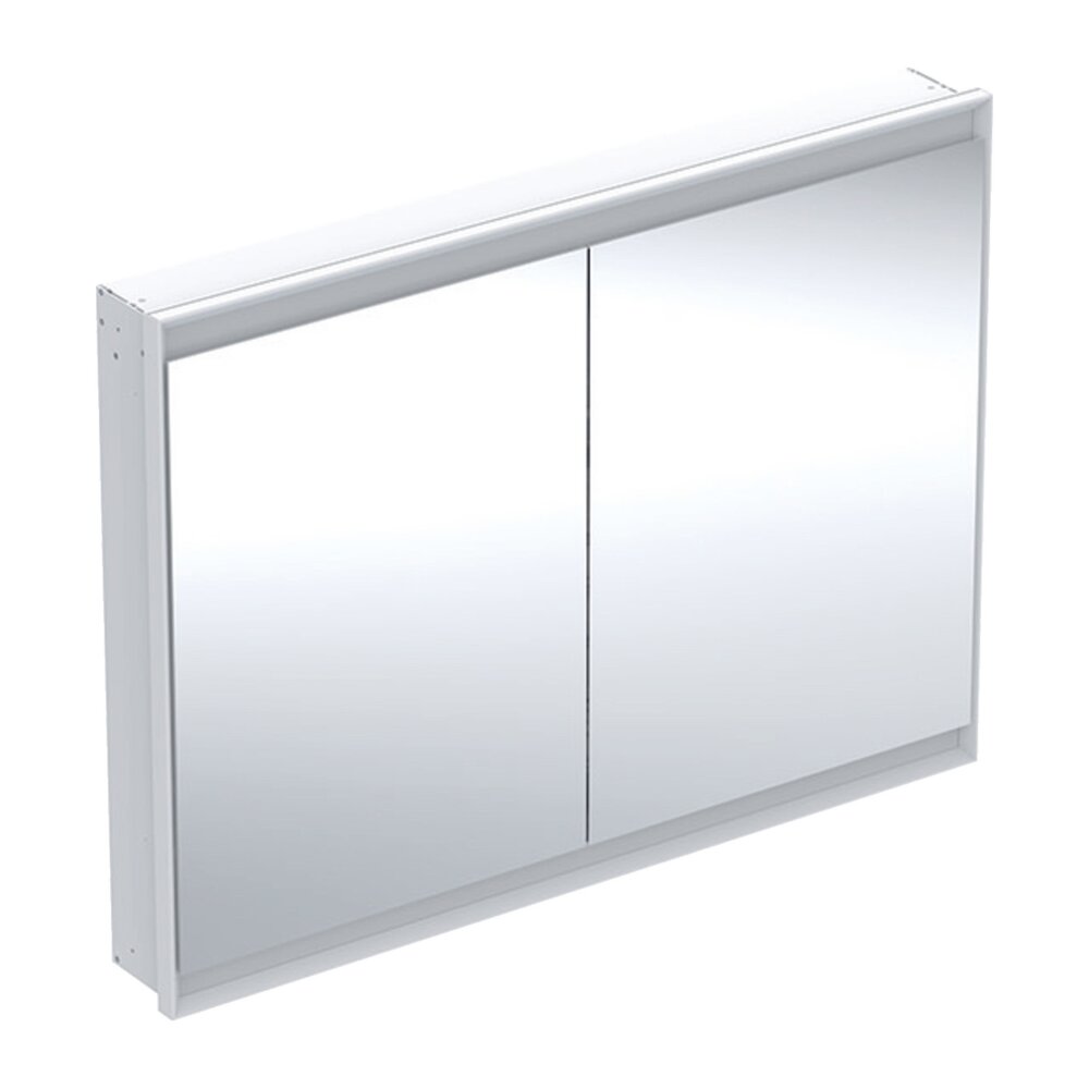 Вградена огледална стойка Geberit One ComfortLight 120 см бяла