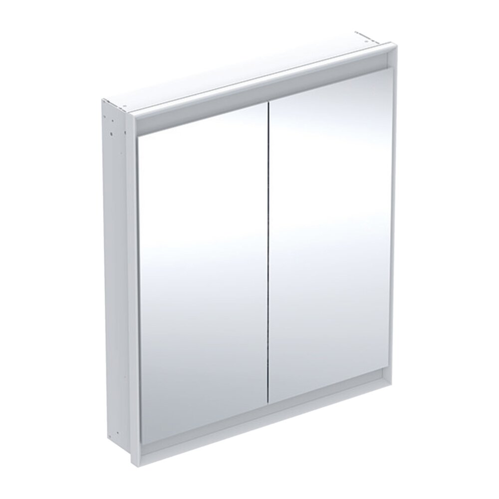 Вградена огледална шафа Geberit One ComfortLight 75 см бял