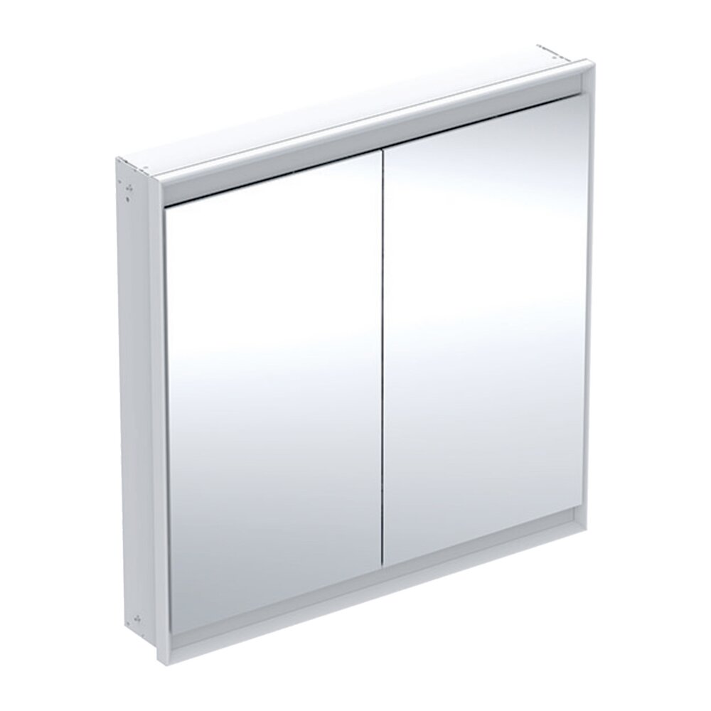 Интегриран шкаф с огледало Geberit One ComfortLight 90 см бял