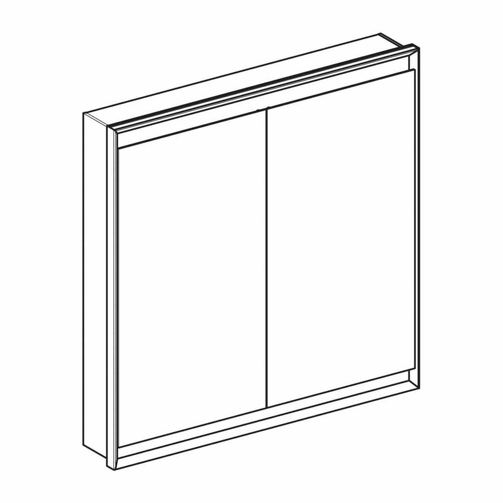 Интегриран шкаф с огледало Geberit One ComfortLight 90 см бял