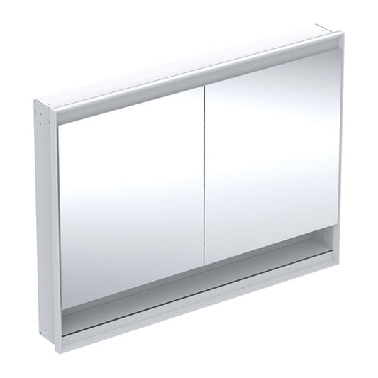 Вграден шкаф с огледало и ниша Geberit One ComfortLight 120 см бял