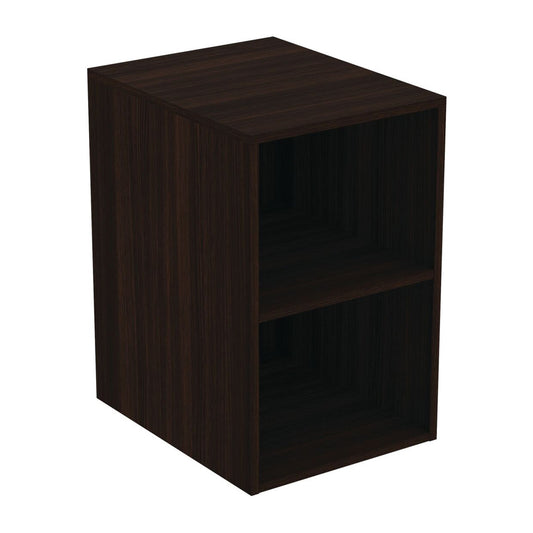 Ideal Standard i.life B Tall Wall-Mounted Side Cabinet Brown Oak Finish 40 cm