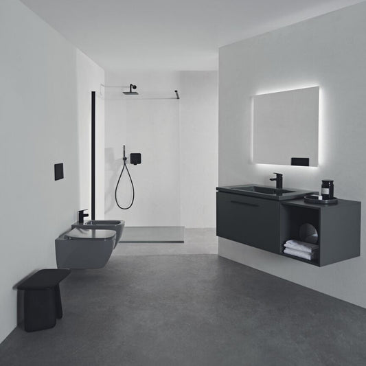 Ideal Standard i.life B Medium Wall-Mounted Side Cabinet Matte Quartz Grey 40 cm