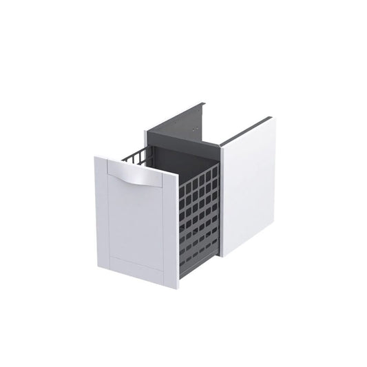 Oristo Skagen Medium Side Cabinet White Matte 40x50 cm Laundry Basket Drawer