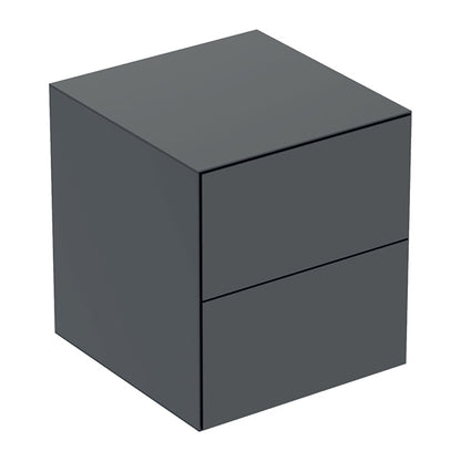 Среден стенен шкаф Geberit One черен мат с 2 чекмеджета 45 см
