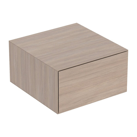 Geberit One Medium Wall-Mounted Cabinet Beech Oak with 1 Drawer 45 cm