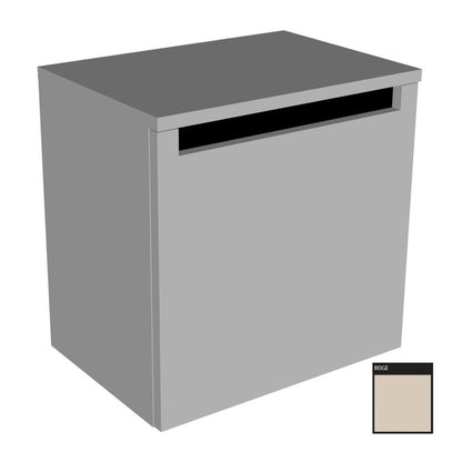 KolpaSan Vittoria Medium Wall Cabinet Matte Beige 1 Door 45 cm