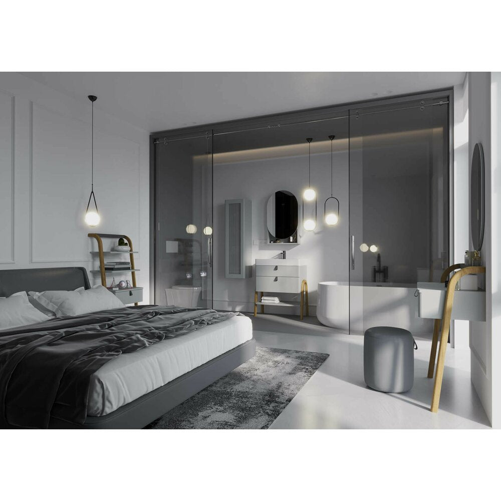 Долу шкаф за баня Krofam Moss 70 см, светлосив