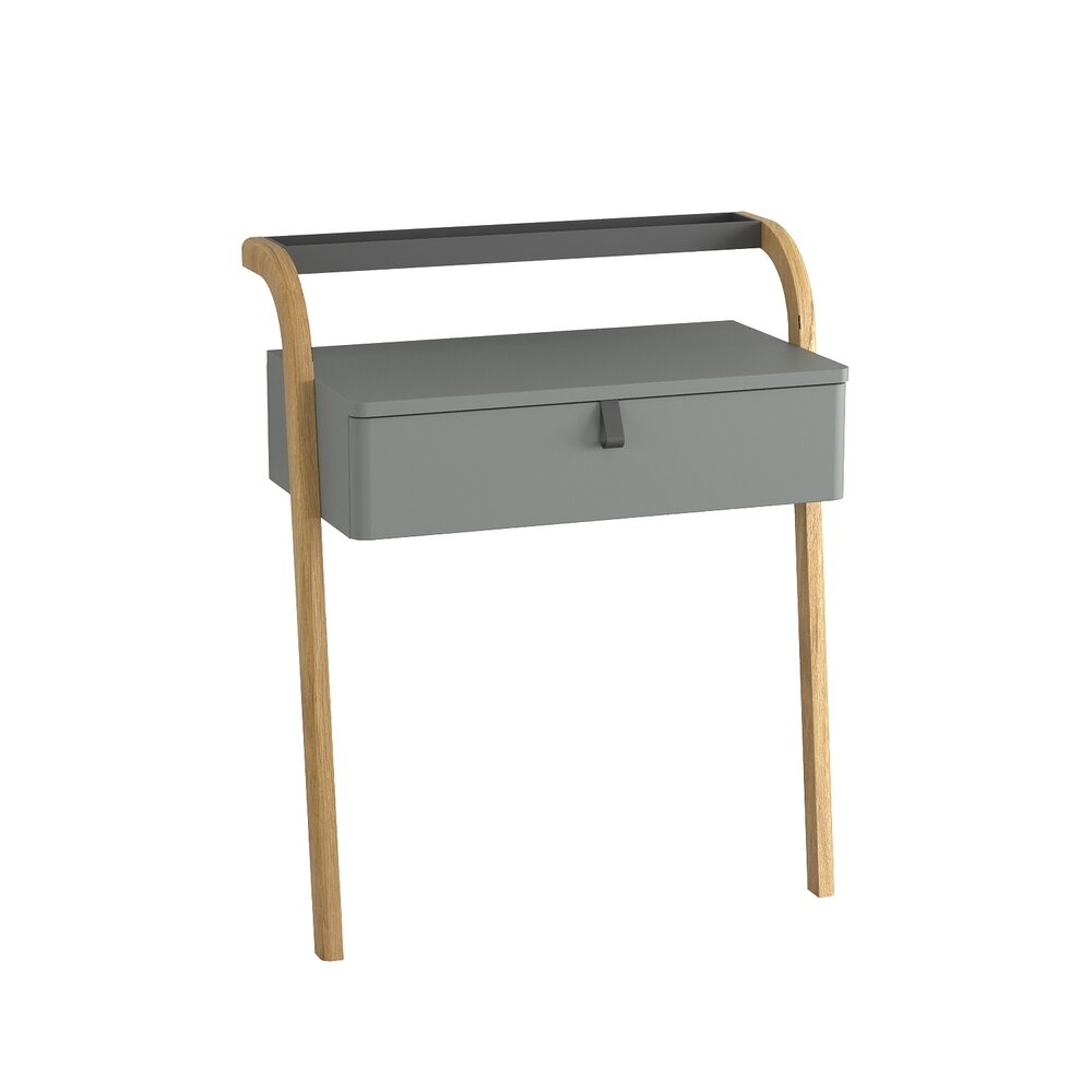 Долен шкаф в тъмен сив цвят Krofam Moss 70 см