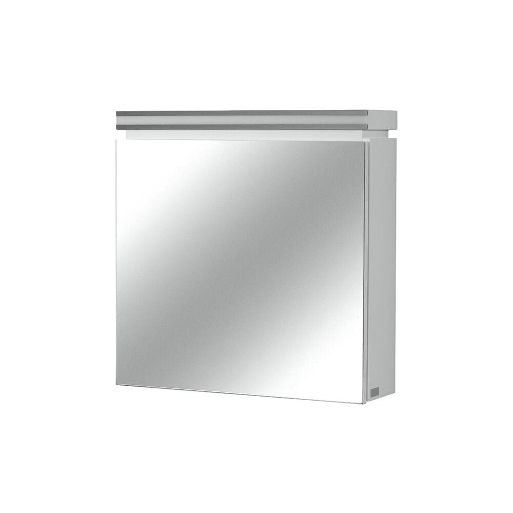 Окачен шкаф с огледало Cersanit Olivia бял MDF 56x56 см